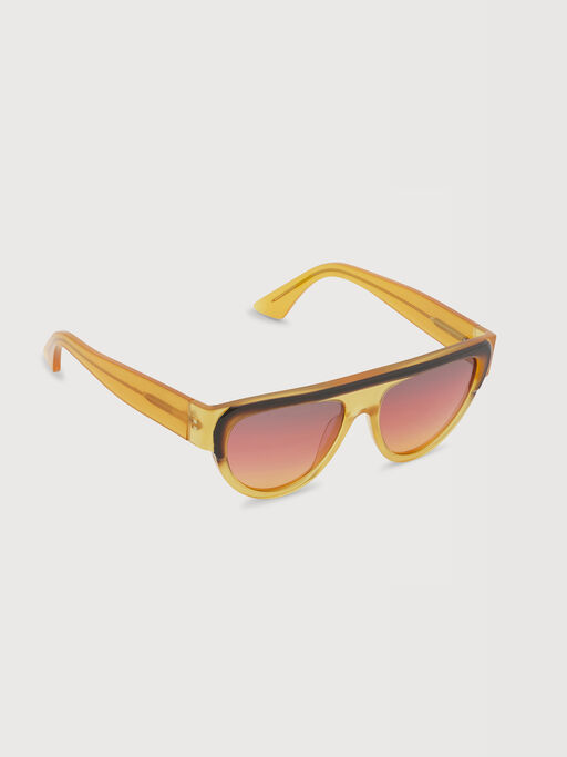 Translucent yellow Zimura sunglasses - Optical