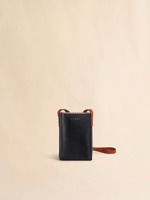 Museo Soft Nano Bag in green and black leather - Shoulder Bag