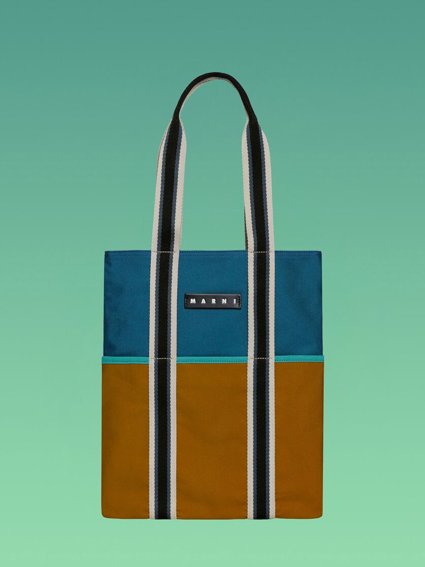 ブルーソーダライトMARNI MARKET Canvas Tote, Image 1