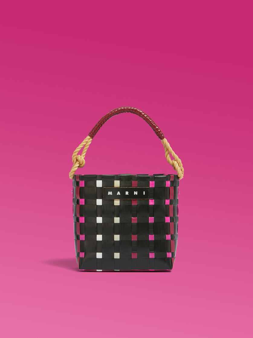 ホワイト(ブラック/ホワイト) MARNI MARKET SUNDAY BASKET BAG | Marni