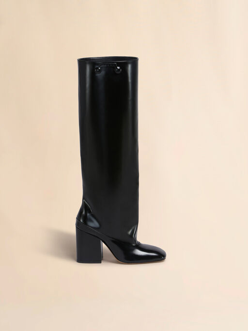 Black leather Trunkaroo knee-high boot - Boots