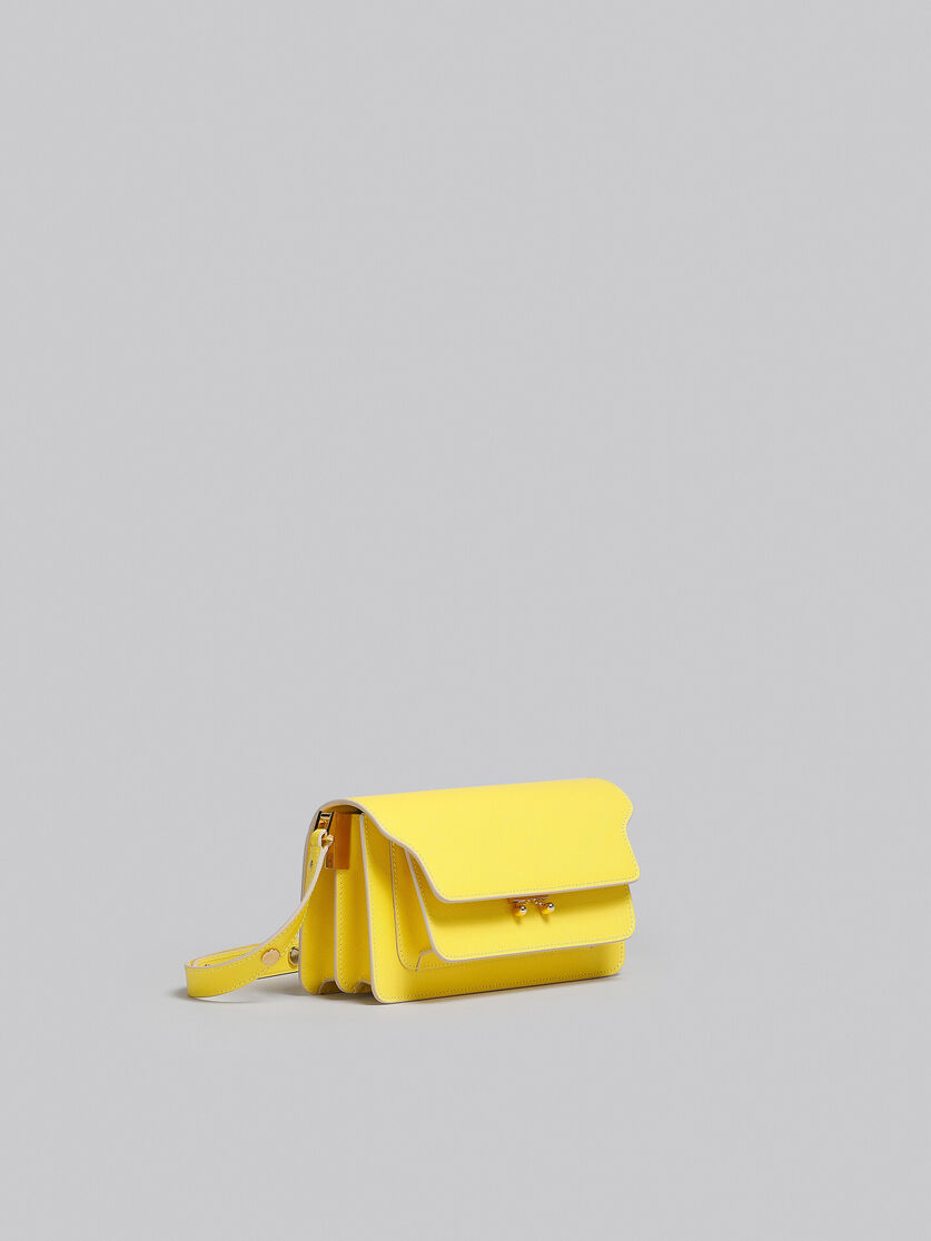 Trunk Bag E/W in pelle saffiano bianca - Borse a spalla - Image 6