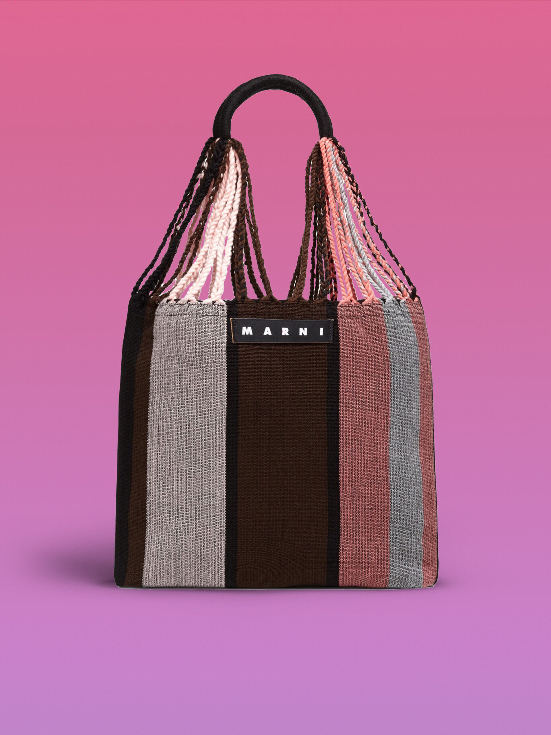 ピンクキャンディー(ブラウンピンク) MARNI MARKET HAMMOCK BAG