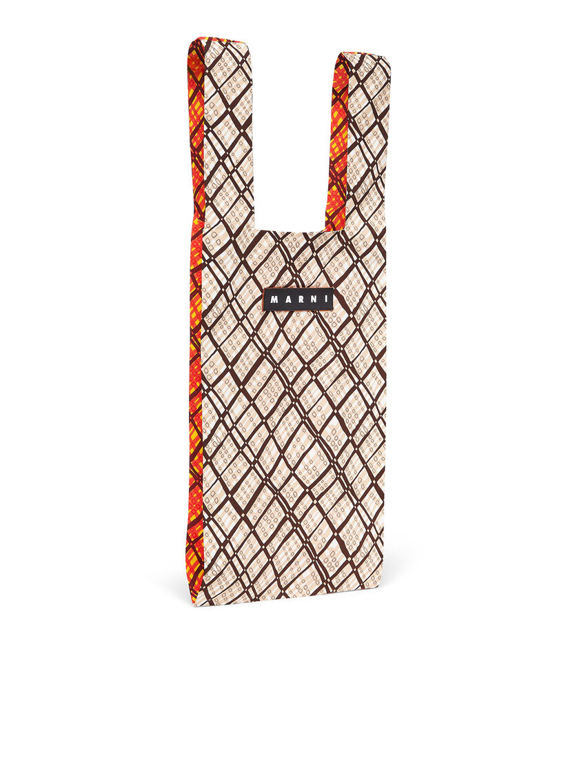 MARNI MARKET cotton shopping bag with vintage motif - Shopping Bags - Image 2