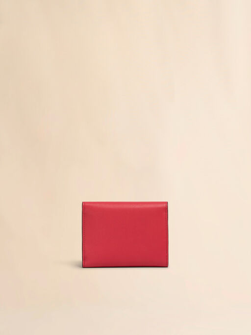 Red leather Trunkaroo trifold wallet - Wallets