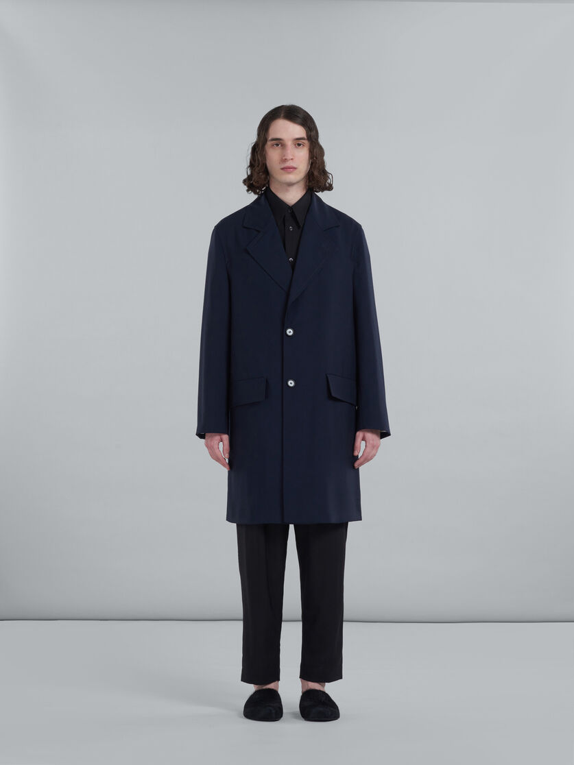 ブルー トロピカルウール製コート | Marni 