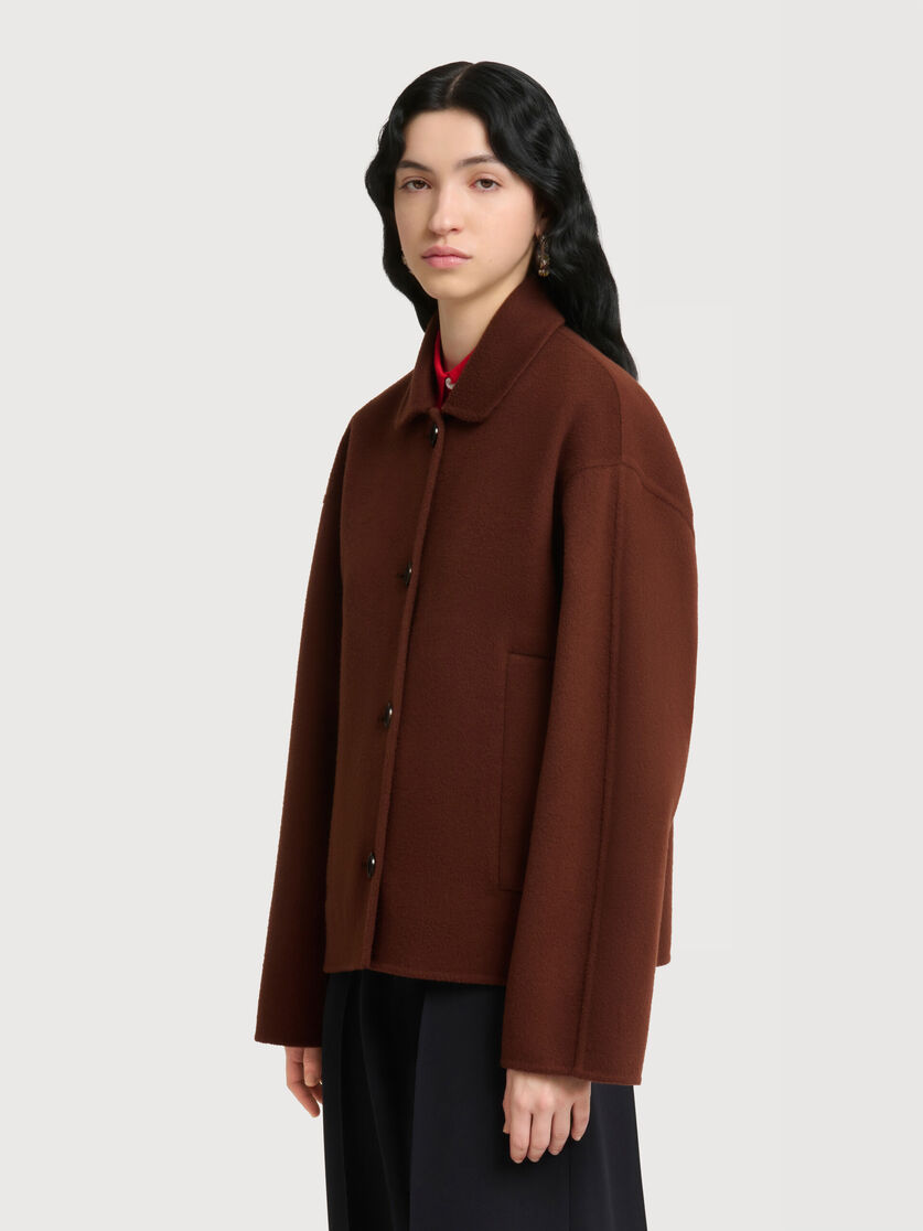 Brown wool-cashmere jacket, Image 3