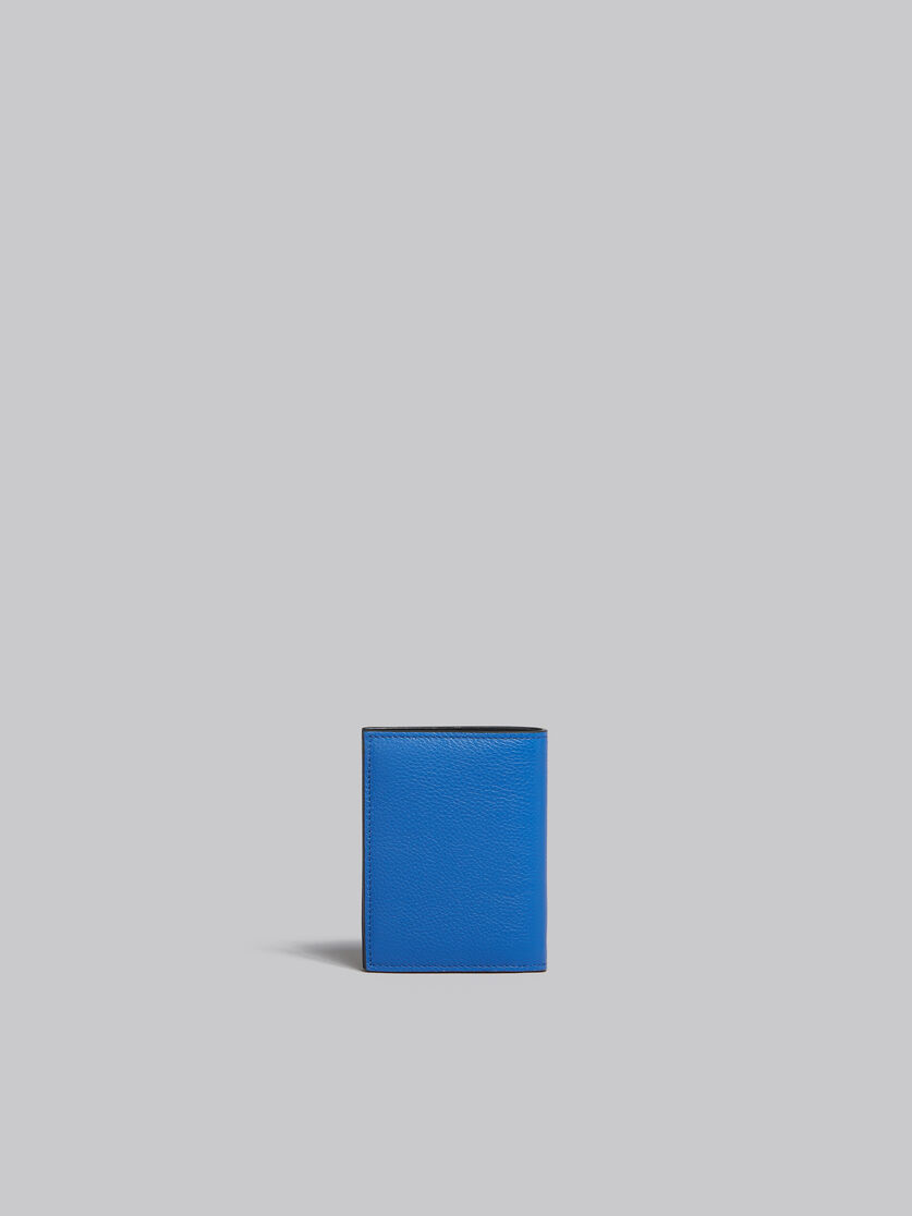 ブルー レザー製 二つ折りウォレット、 マルニ メンディング装飾 - 財布 - Image 3