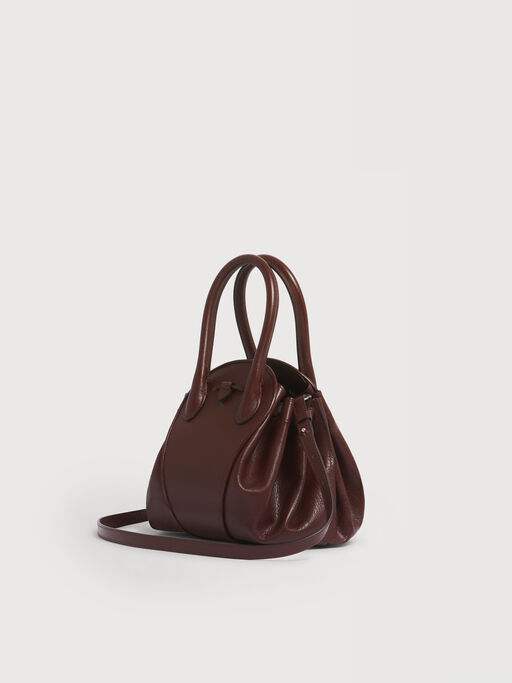 Brown leather Tulipea small handbag - Shoulder Bags