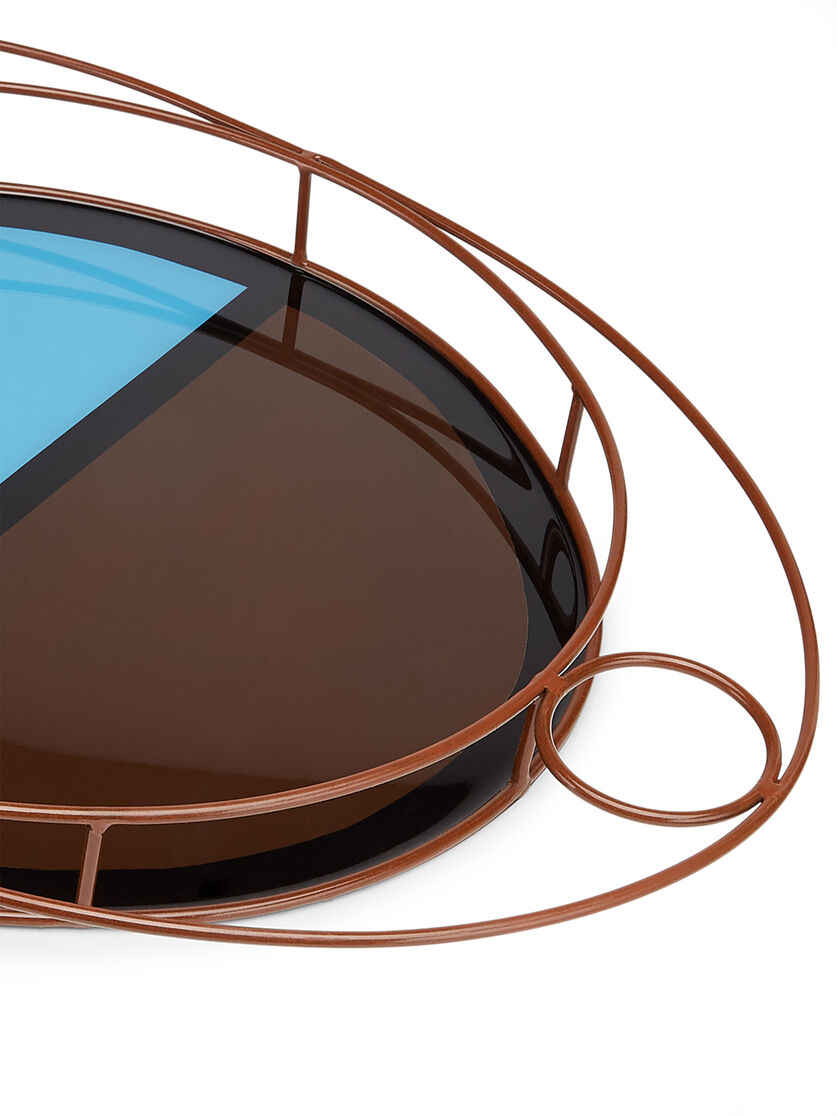 MARNI MARKET ovales Tablett aus Eisen und blauem, schwarzem und rotem Harz - Accessoires - Image 3