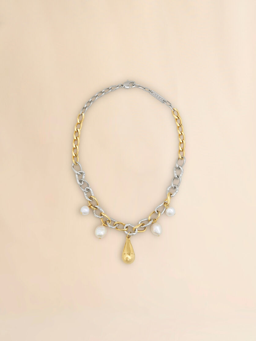 Collana a catena con perle - Collana - Image 1