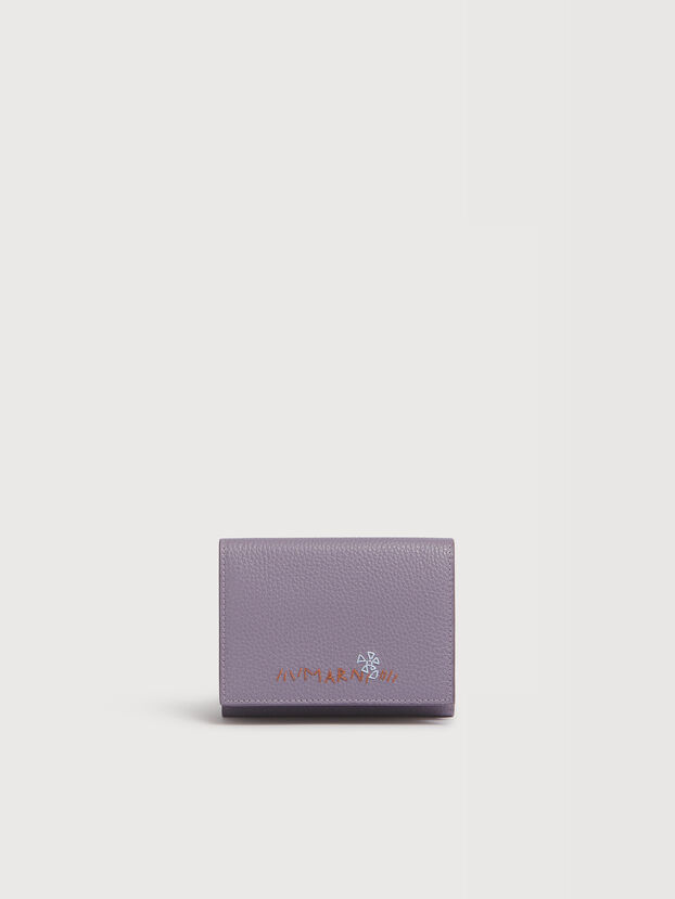 パープル レザー Marni Mending 三つ折りウォレット - 財布