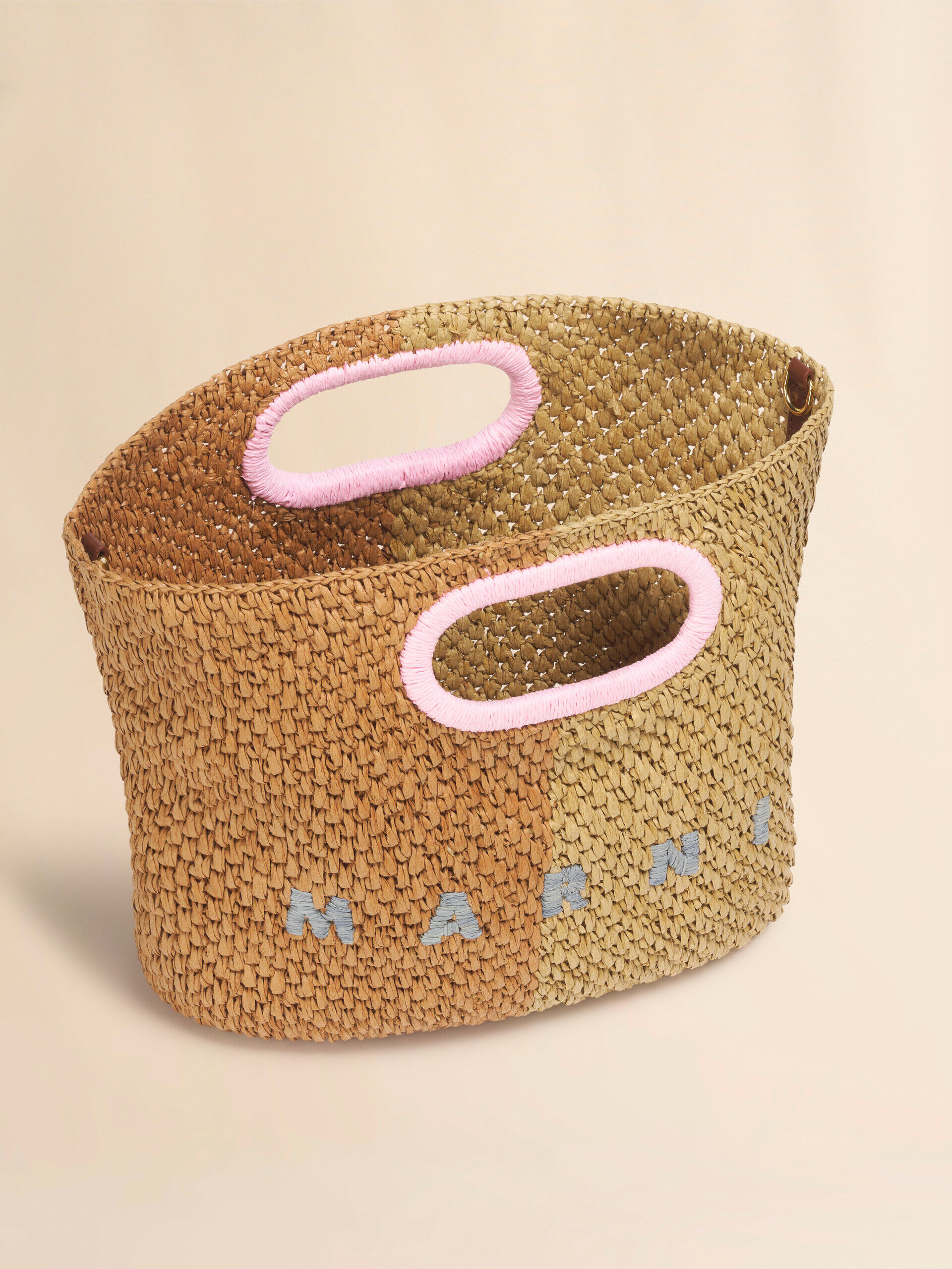 ダーク＆ライトブラウン Seaside クラッチバッグ | Marni