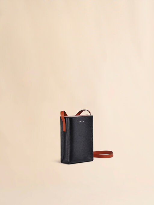 Museo Soft Nano Bag in green and black leather - Shoulder Bags