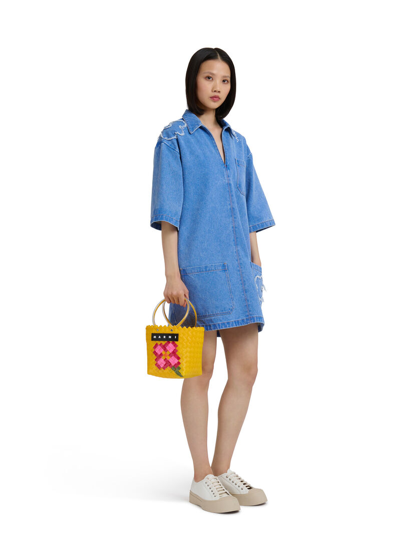 イリスブルー MARNI MARKET TAHA FLOWERS BAG - ショッピングバッグ - Image 2