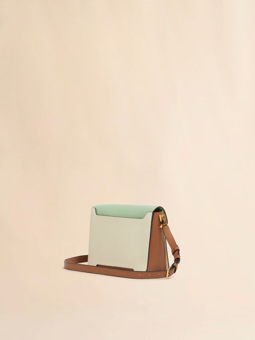 Green cream e brown leather Trunkaroo medium shoulder Bag - Shoulder Bags