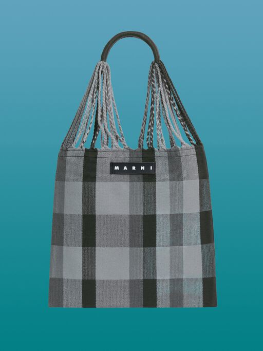 グラファイト MARNI MARKET HAMMOCK BAG - ハンドバッグ