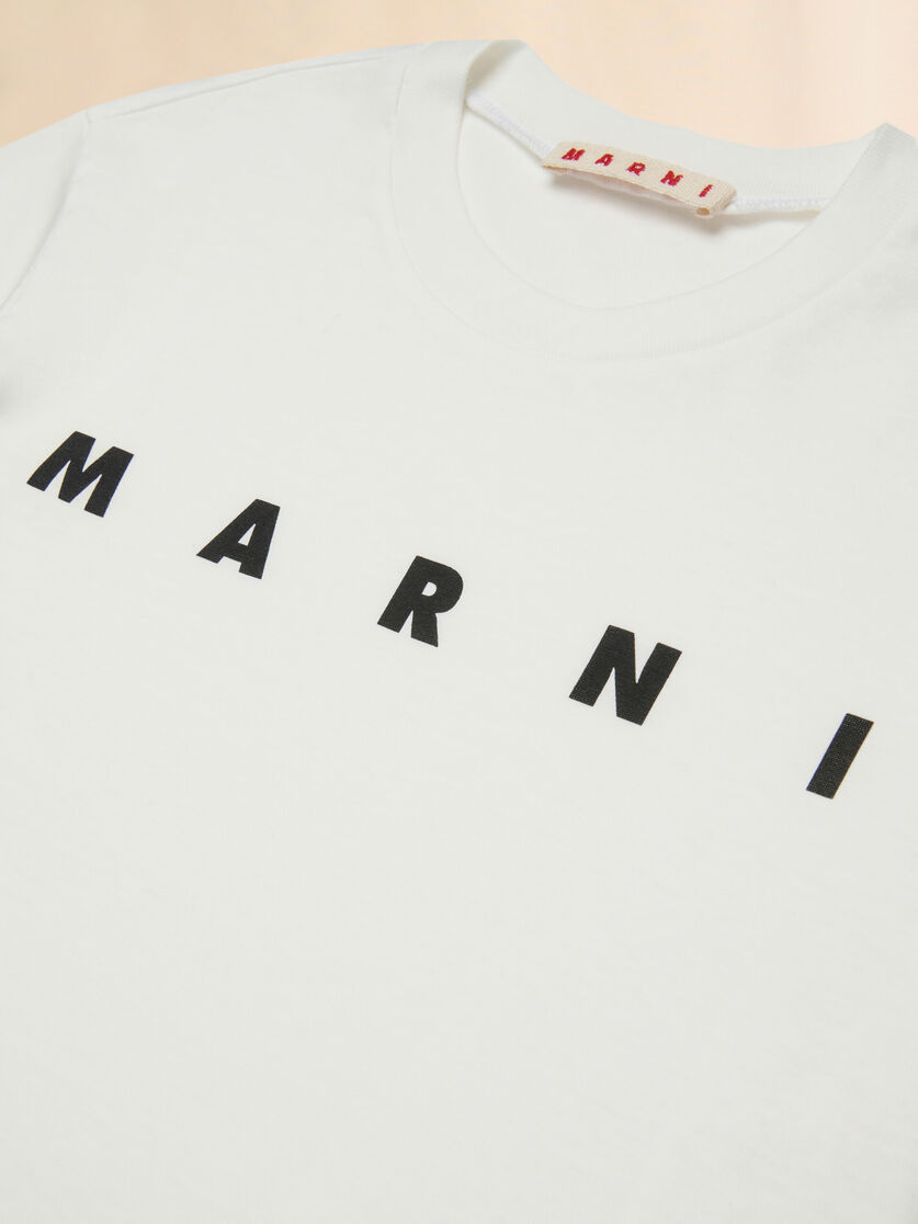 Off-white cotton t-shirt with logo - T-shirts - Image 4