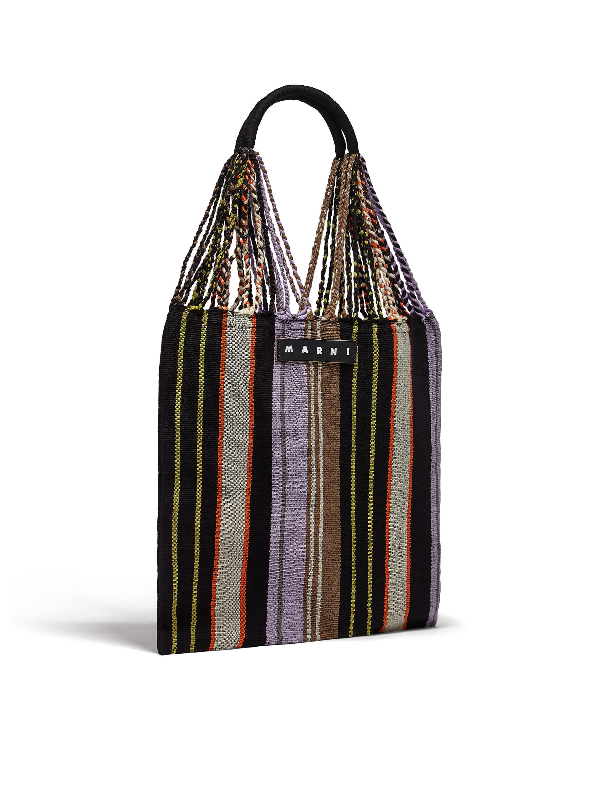 MARNI マルニフラワーカフェ ハンモックバッグ ストライプ