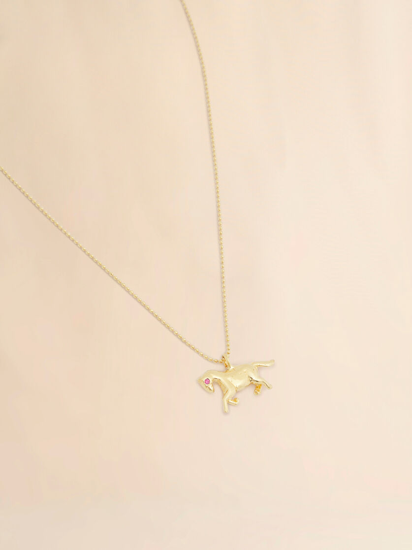 Chain necklace with horse charm, Image 3