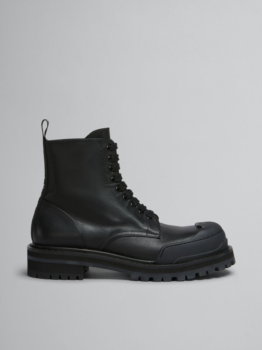 Black leather Dada Army combat boot - Boots - Image 1
