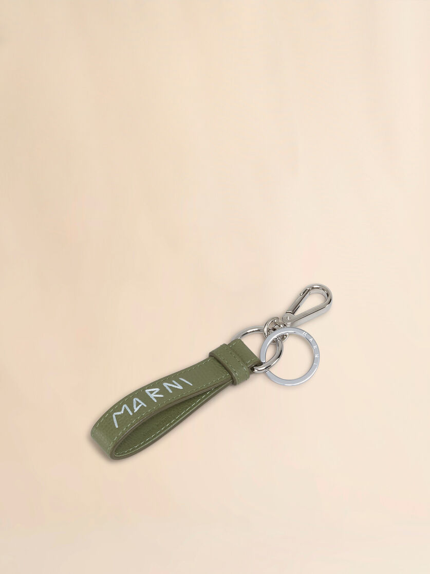 Blue leather keyring with Marni Mending - Key Rings - Image 3