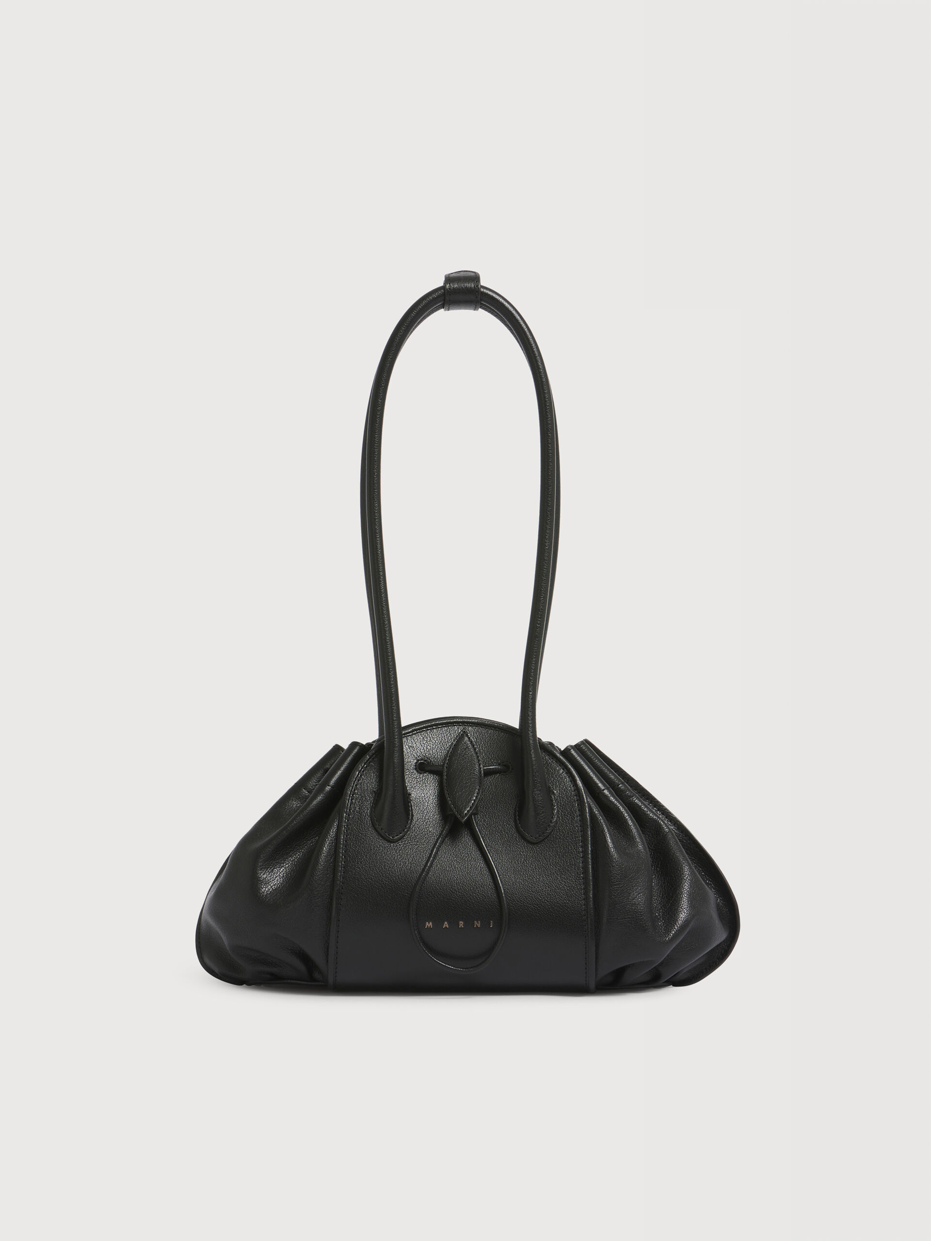 ブラック Tulipea レザー製ショルダーショルダーバッグ | Marni