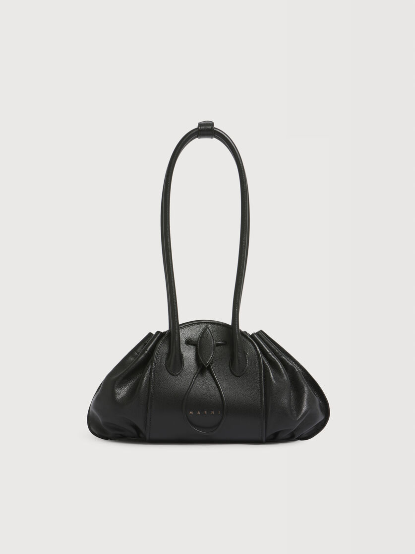Black leather Tulipea Shoulder bag, Image 1
