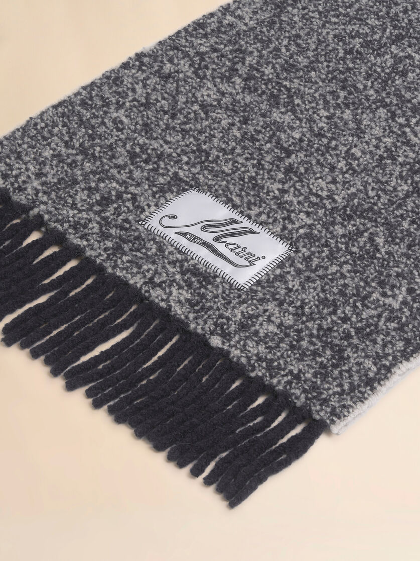 Beige bouclé alpaca scarf - Scarves - Image 3