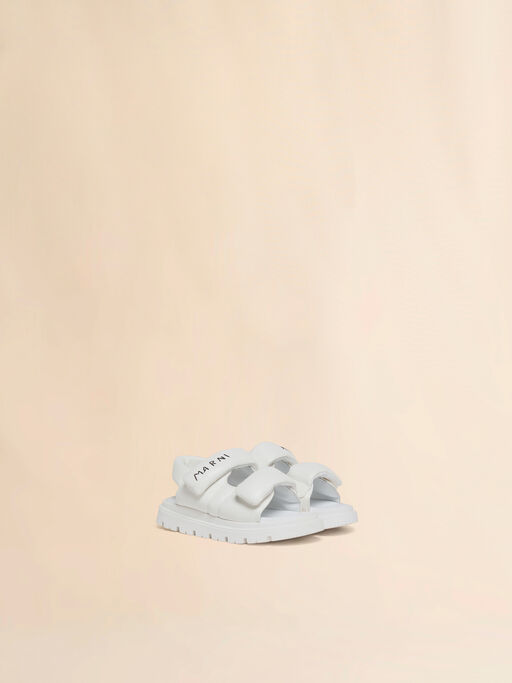White padded sandal with Marni Mending logo - Sneakers