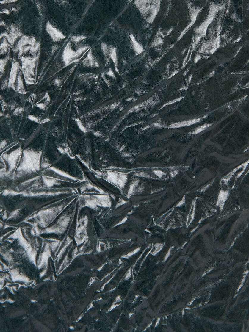 Deep green crinkled taffeta skirt, Image 5