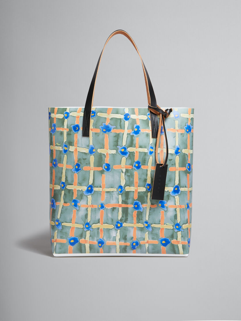 Tote Bag con stampa Saraband blu - Borse shopping - Image 1