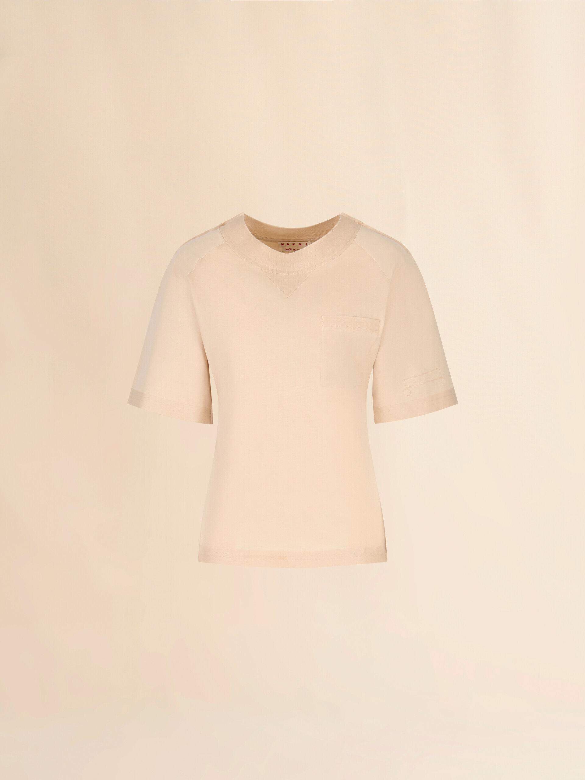 マルニ ストライプTシャツ ベージュ MARNI マルニ セーター トップス ニット Vネック プルオーバー