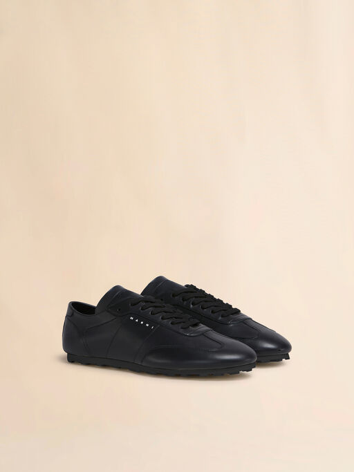 Black nappa leather Softy Soccer sneaker - Sneakers