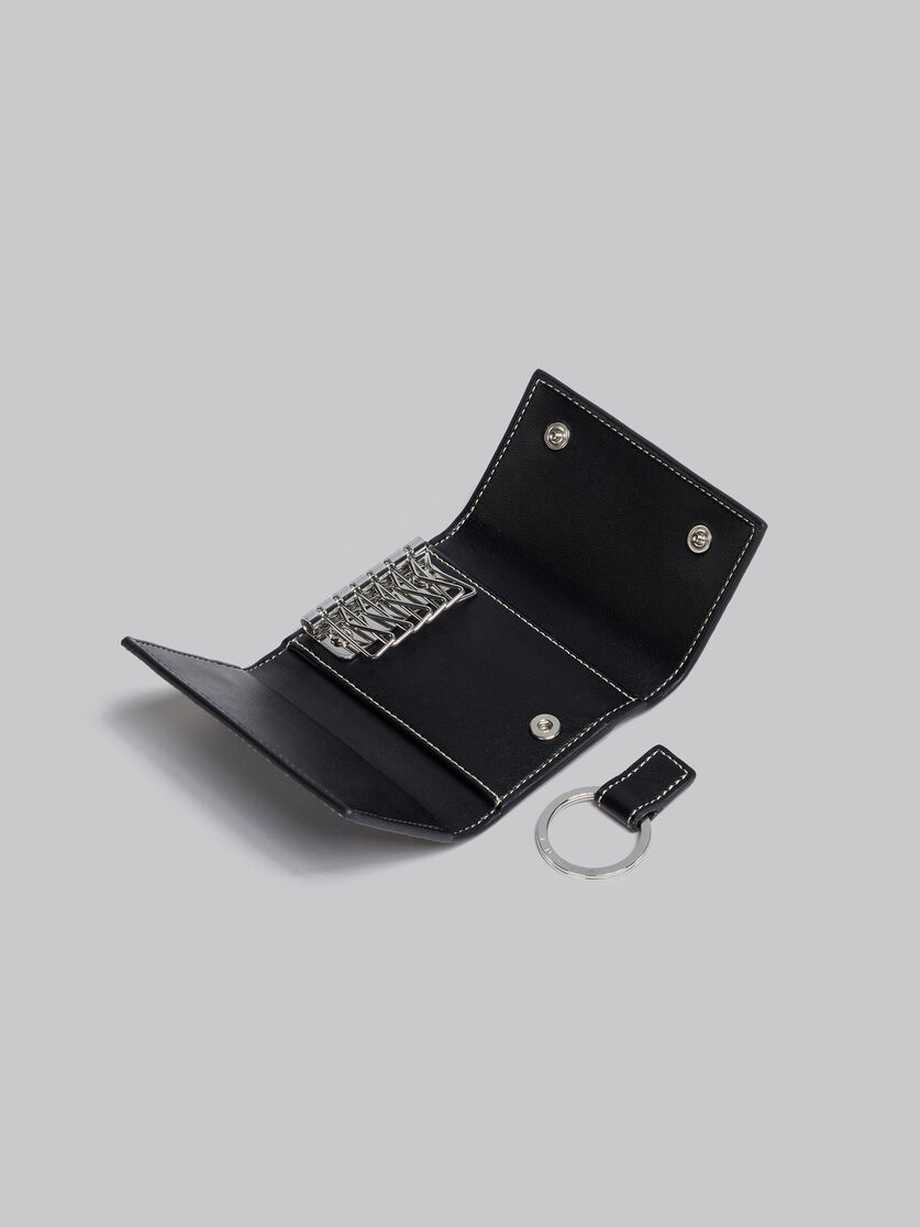 Black leather key wallet - Key Rings - Image 2