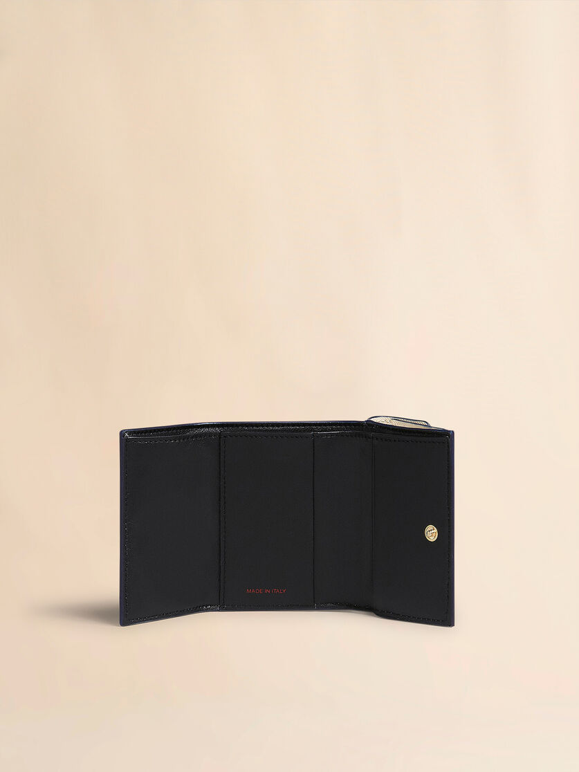Black saffiano leather tri-fold wallet - Wallets - Image 2