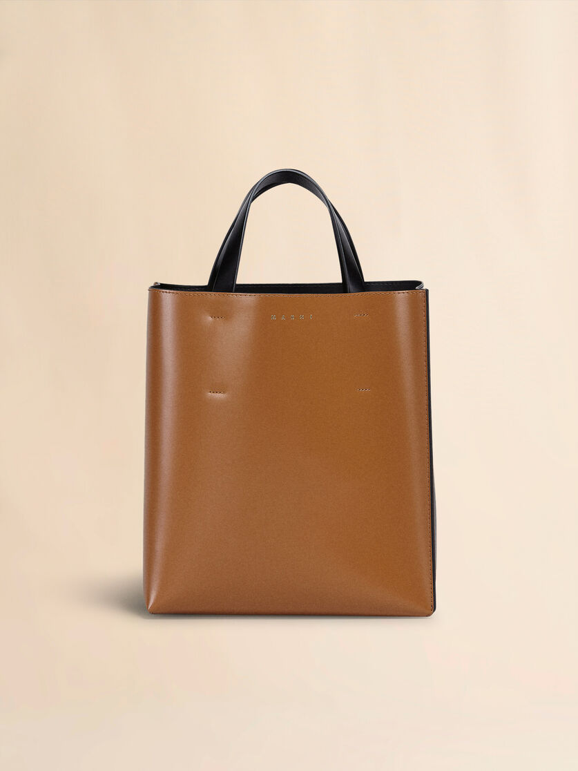 MUSEO small bag in shiny smooth calfskin - Shopping Bags - Image 1