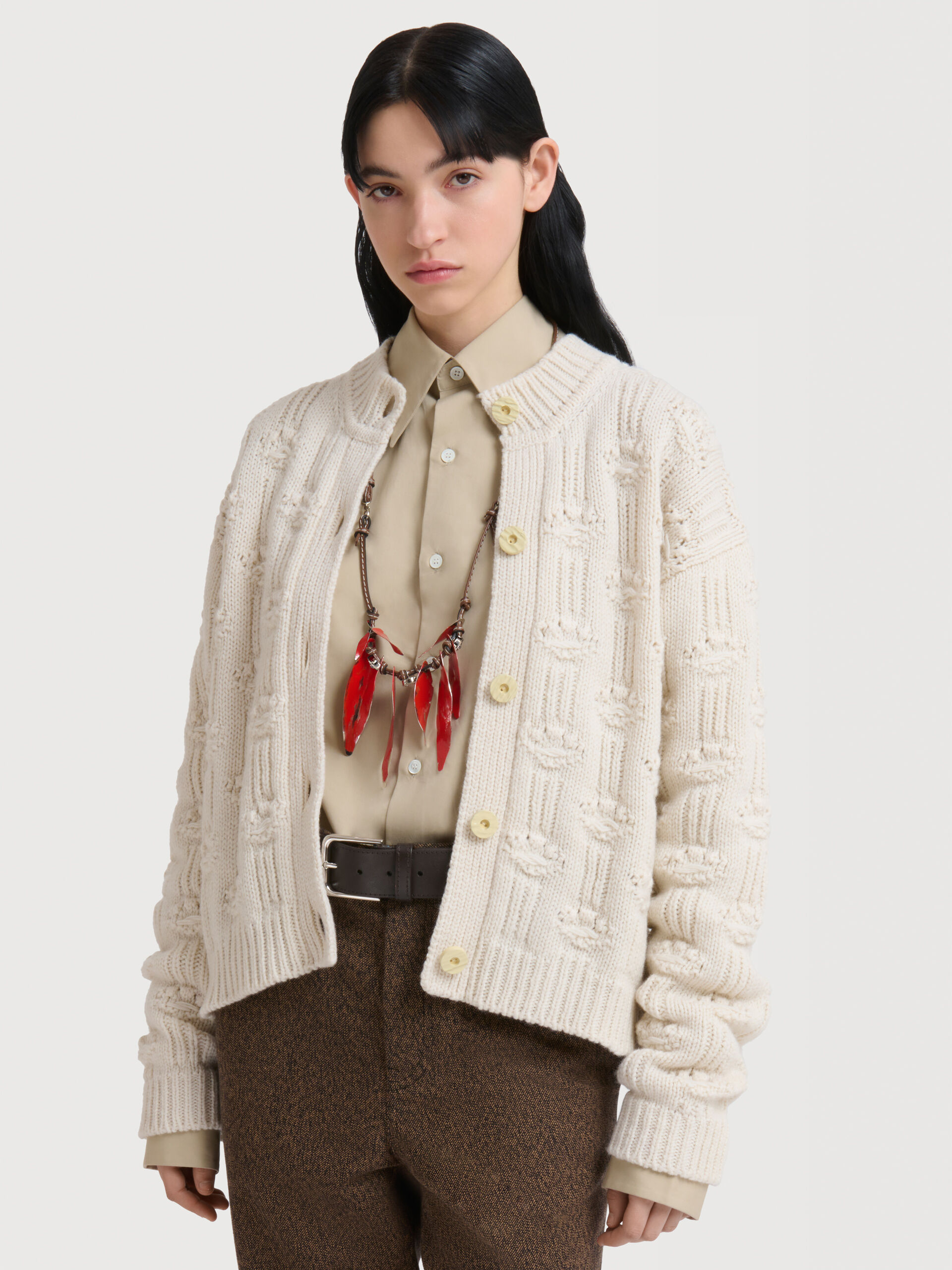 レディース モヘア、ウールセーター、カーディガン | Marni