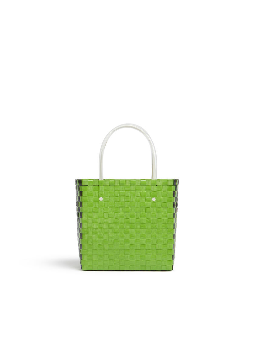 Green MARNI MARKET ANIMAL BASKET bag - Shopping Bags - Image 3