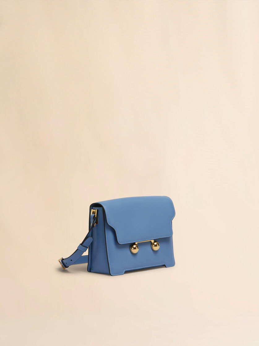 Blue leather Trunkaroo medium shoulder bag - Shoulder Bags - Image 5