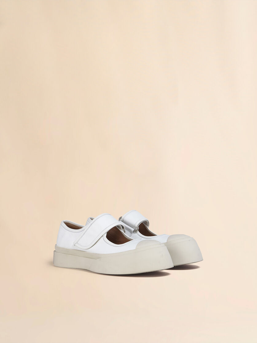 Sneakers Mary Jane en cuir nappa bleu clair - Sneakers - Image 2