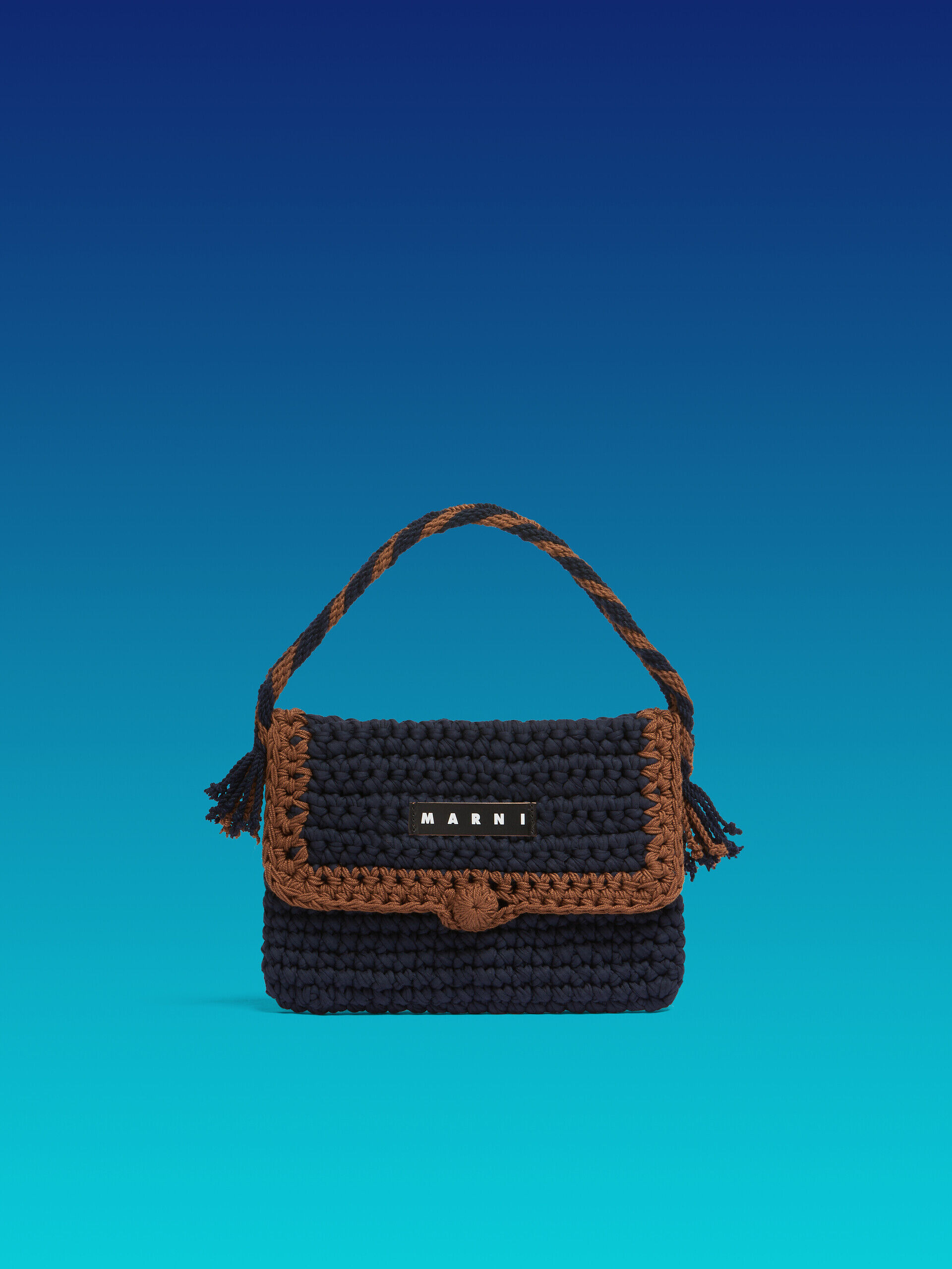 KK BREAD ハンドバッグ ブルー クロシェ Marni Market Bread ハンドバッグ | Marni