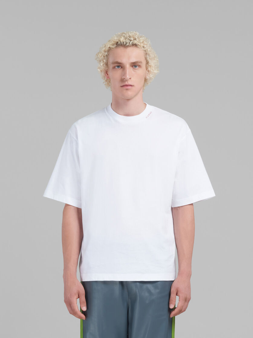 ホワイト オーガニックコットン製Tシャツ 3枚セット - Tシャツ - Image 2