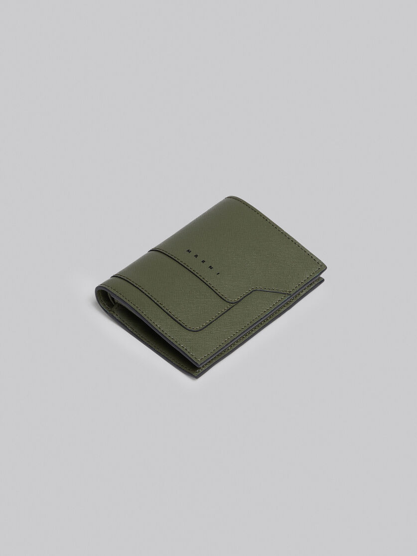 ブラック サフィアーノレザー製 二つ折りウォレット - 財布 - Image 5