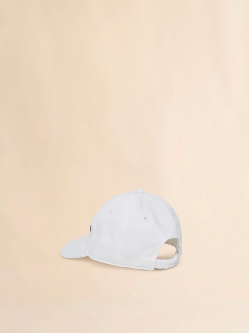 White cotton baseball cap with Marni embroidery - Caps