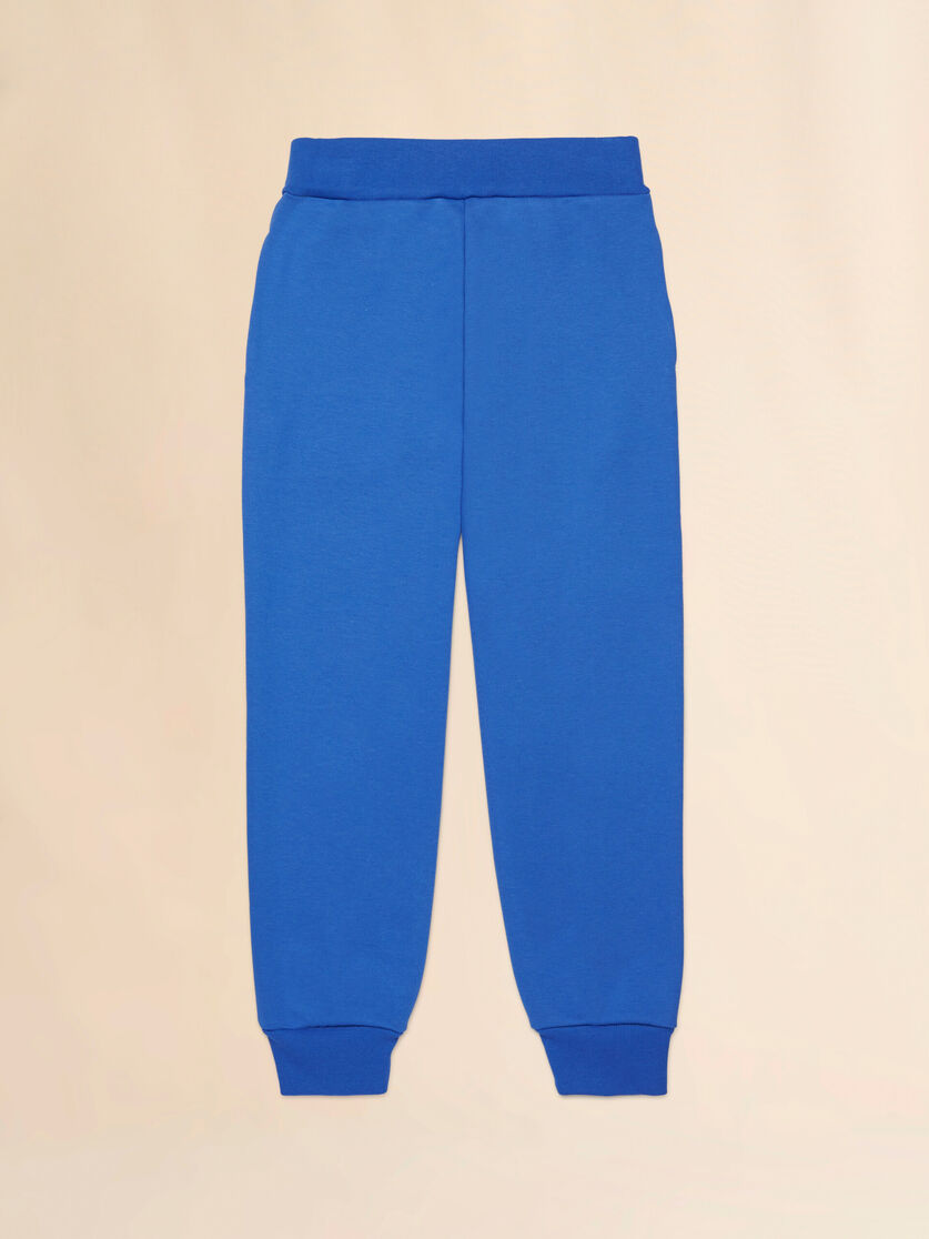 Black cotton joggers with Marni print - Pants - Image 2
