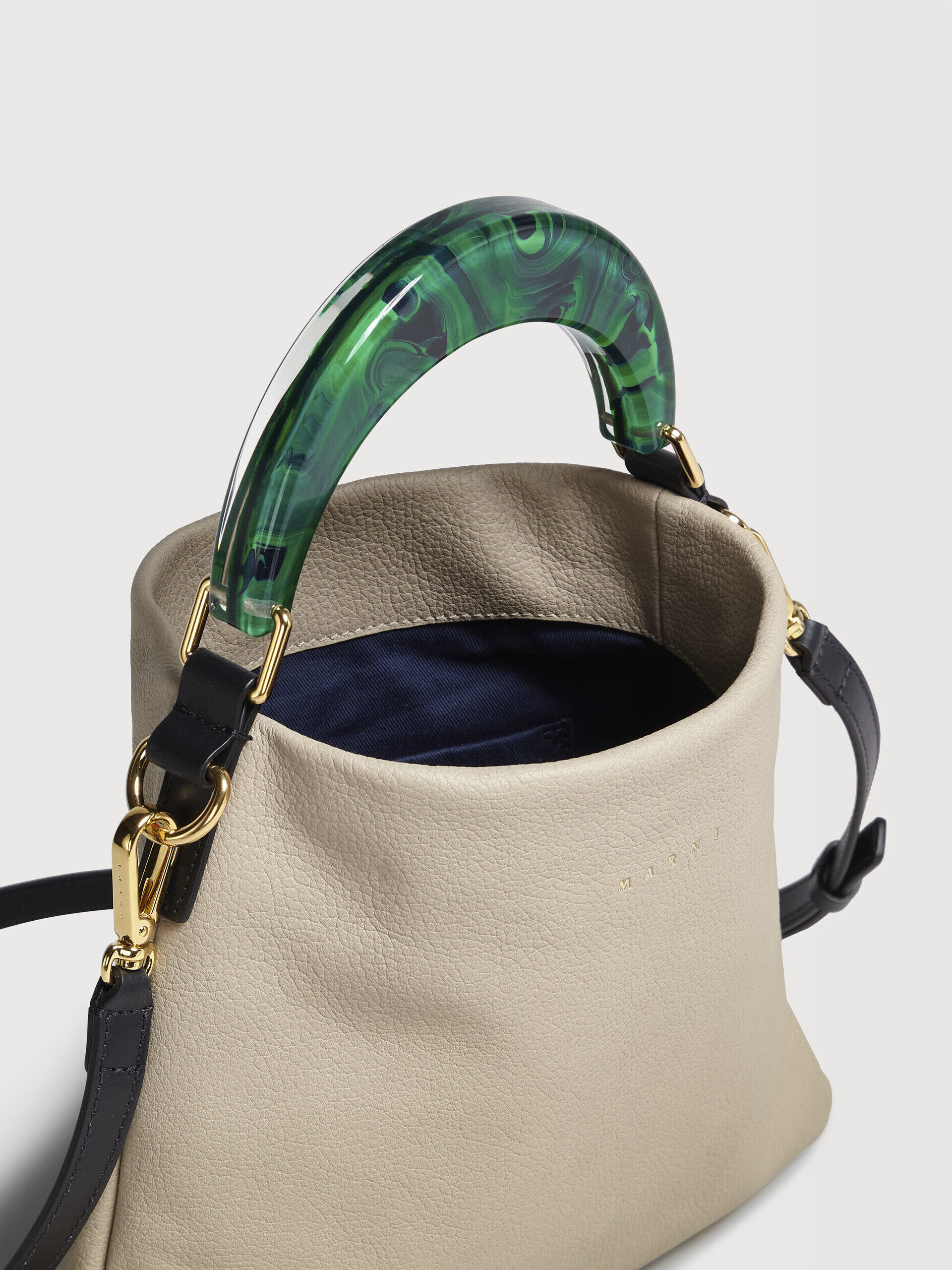 Venice Small Bag in cream leather | Marni