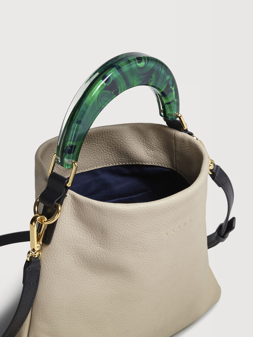 Venice Small Bag in cream leather, Image 3
