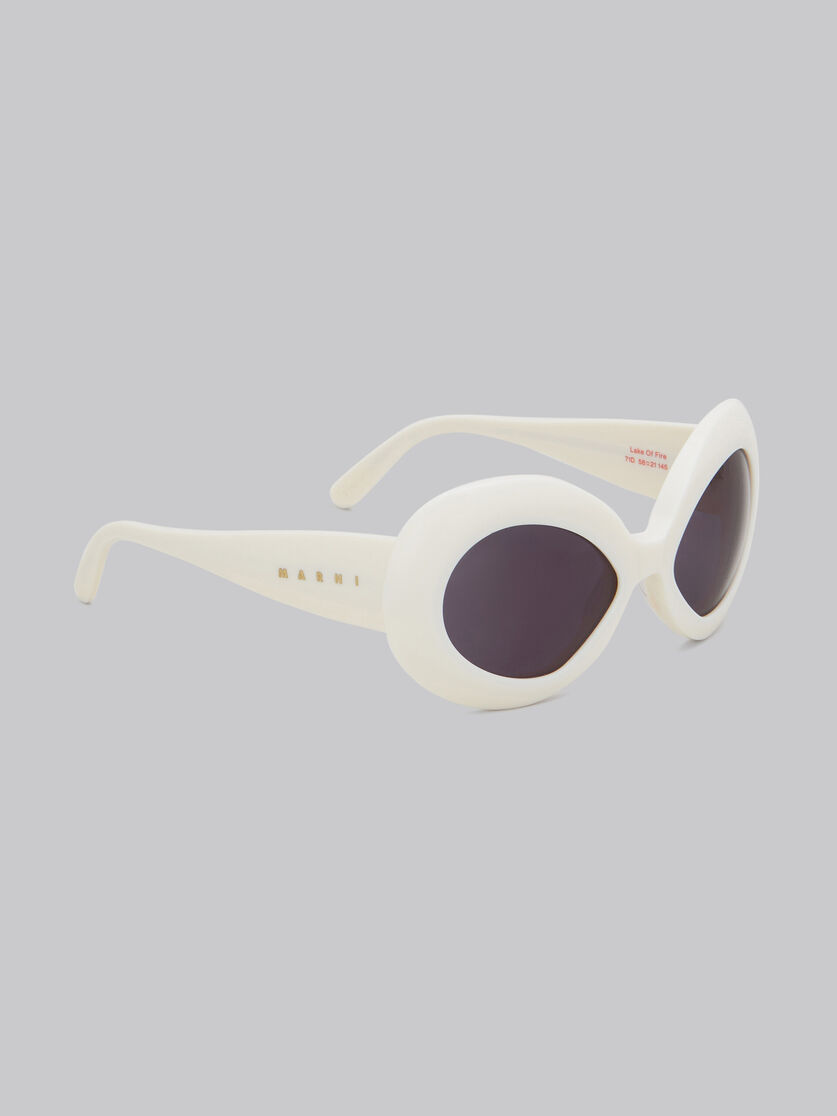 Cream Lake of Fire sunglasses | Marni