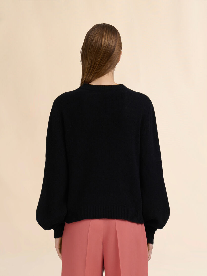 Brown cashmere jumper with Marni Mending patch - Pullovers - Image 3